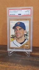 2011 Topps Heritage DAVID WRIGHT Error Variation Cin Reds PSA 10 478 SSP POP 1