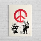 Numbered Edition BANKSY Cnd Soldiers Lithograph 42x59cm Artwork Print