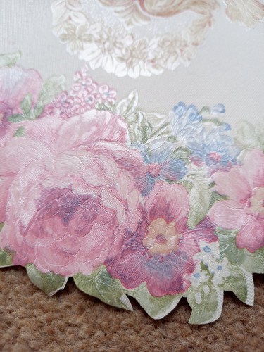 X2 1980s Vintage Wallpaper BORDER Rolls Traditional Swags Floral 90s cottagecore - Picture 11 of 17