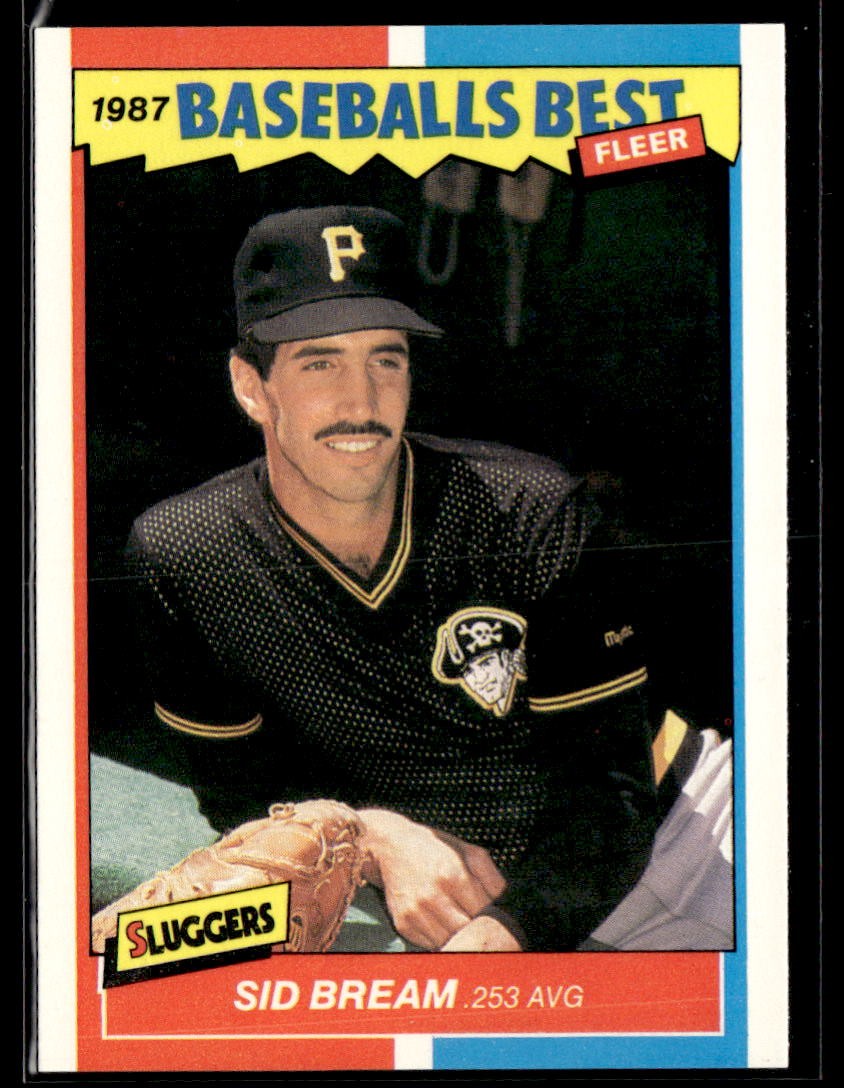 1987 Fleer Baseball's Best Sluggers vs. Pitchers #5 Sid Bream Card 0501H