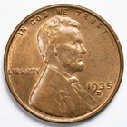 1935-D Lincoln Wheat Penny Uncirculated BU