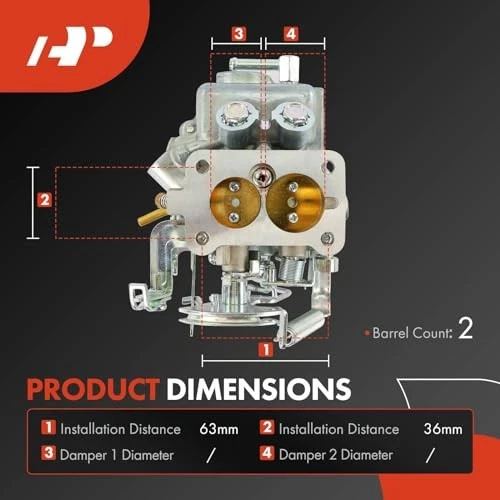 2 Barrel Carburetor A12 1979-1981 for Nissan Datsun Sunny B210, Truck, Vanette - Изображение 2 из 4