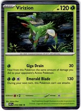 virizion pokemon card value - 17/98 Holo Rare Draw 2 cards Virizion ex - Plasma Blast