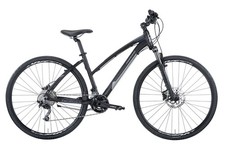 BICI IBRIDA MONTANA X-CROSS 28 DONNA DEORE 2x10V DISC NERO GRIGIO