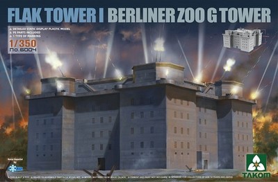 Takom TAK6004 - 1:350 Flak Tower I Berliner Zoo G Tower - Neu