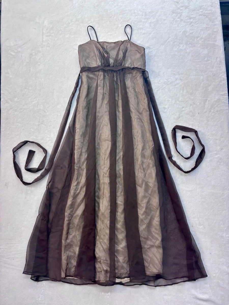 90s formal dresses 90s Formal Dress (M) Vintage Black Organza Medium