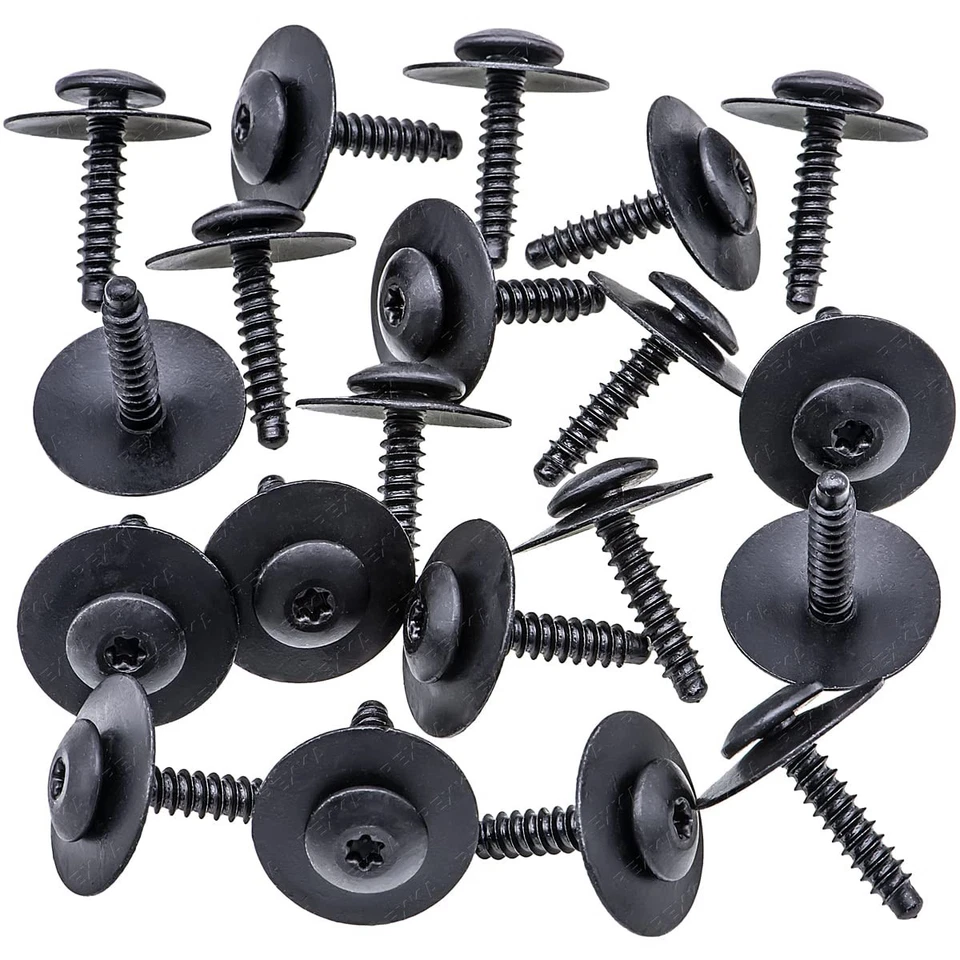 Tornillo protector contra salpicaduras revestimiento guardabarros Rexka 20 piezas 11548270 compatible con GM... Foto 2 de 4