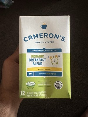 Cameron s Smooth Coffee Organic Breakfast Blend Coffee - 12 Pods Keurig Machines