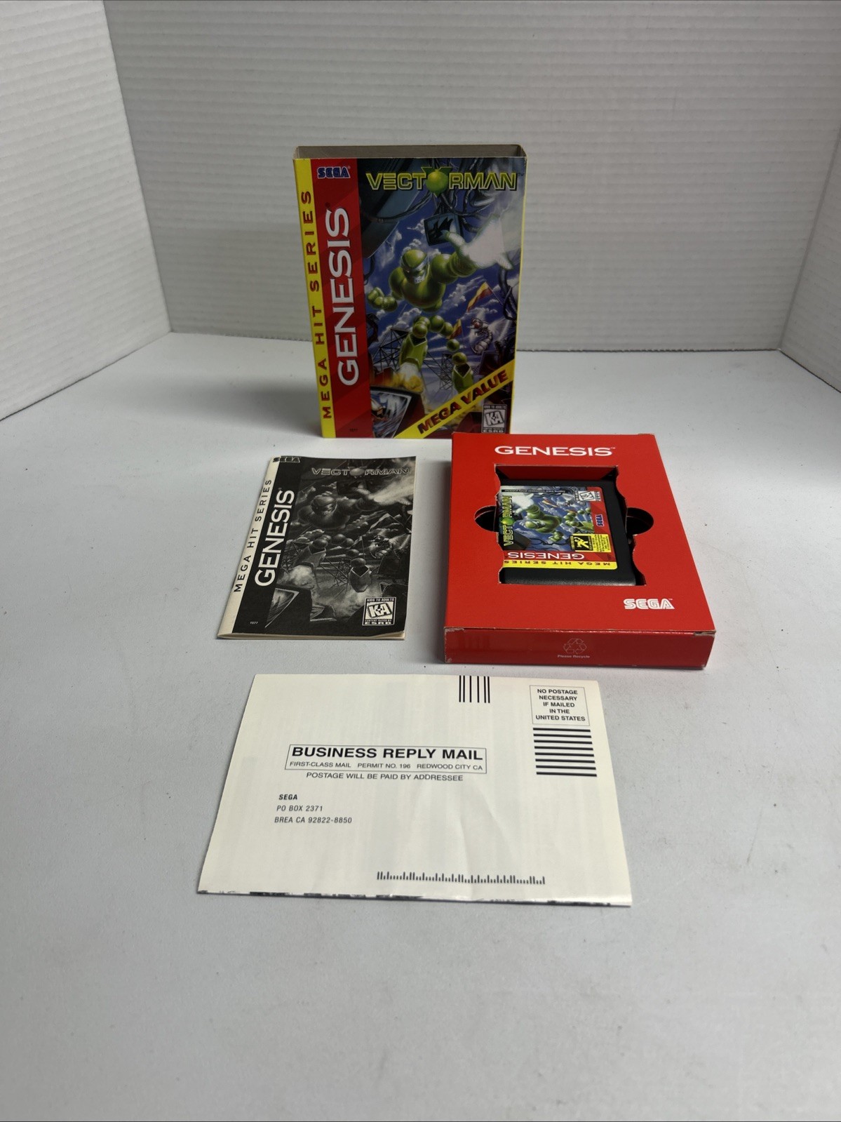 Sega Genesis Vectorman CIB Complete w/ Manual & Registration Card Tested RARE