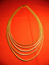 Vintage Collier Henkel Grossé Pforzheim 1961 Germany vergoldet ( Chr. Dior )