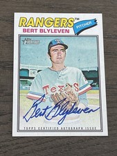 2026 Topps Heritage Real One Auto Bert Blyleven #ROA-BB Texas Rangers