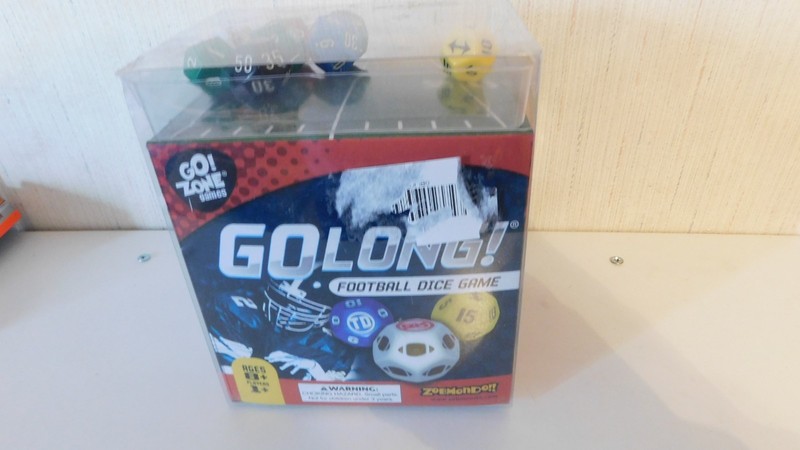Go Long Football Dice Game Go! Zone Games Travel Ages 8+