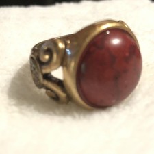 1700s antique Islamic Nomads tribal ring 8 size carnelian religious Islam 50454
