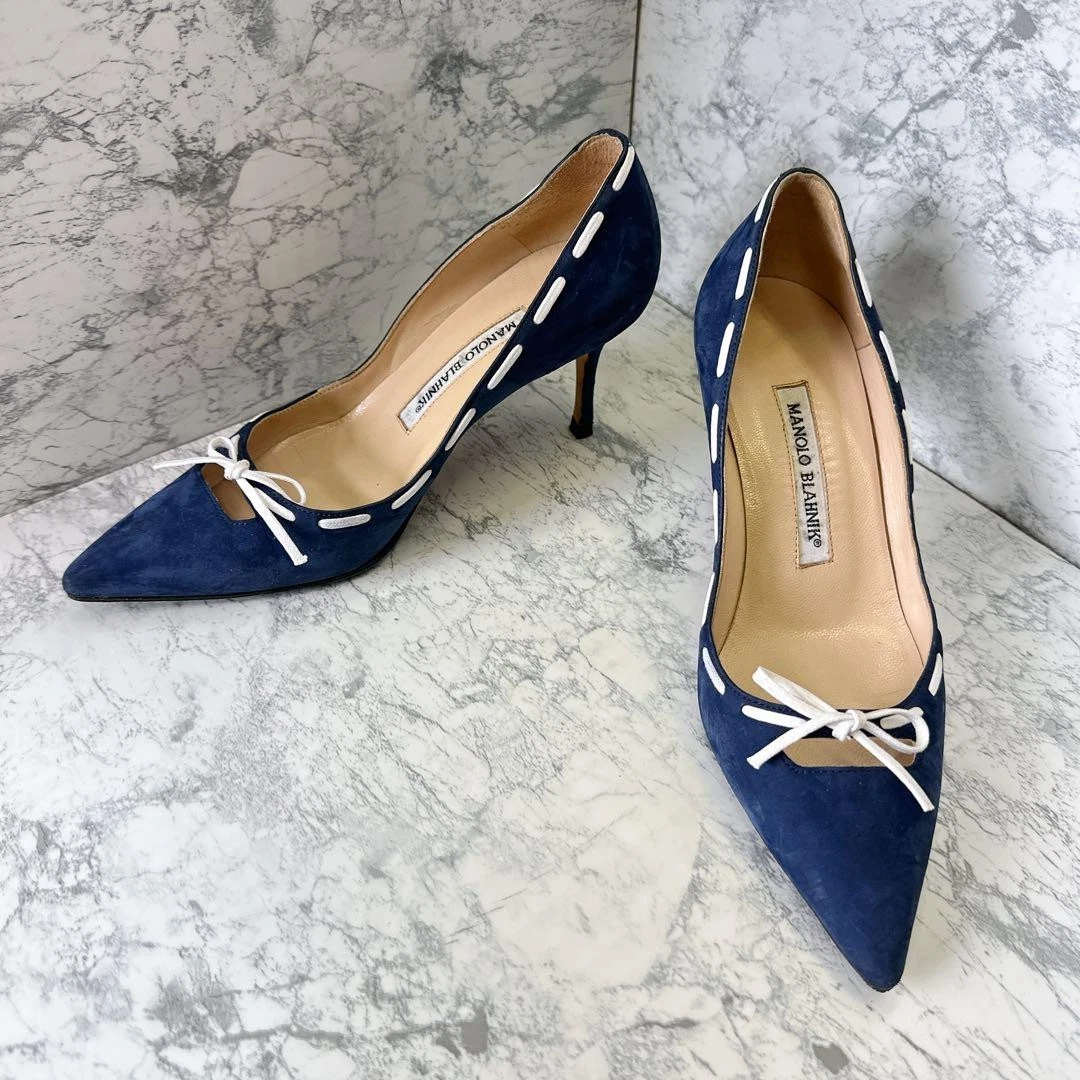 Manolo Blahnik Blue Heels for Women for sale - eBay