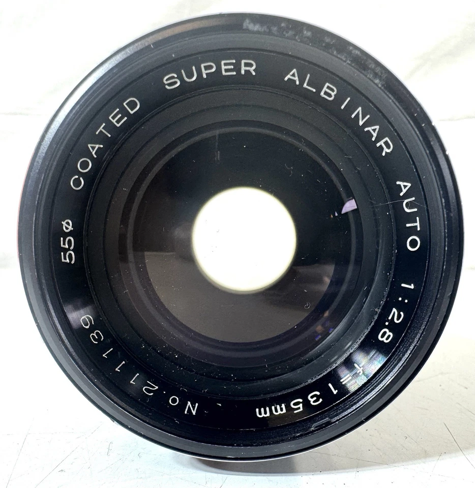 Super  Albinar Auto 135mm  1:2.8 TELEPHOTO Lens Canon FD Mount - Image 2 of 4