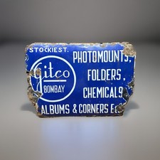 Vintage Porcelain Advertisement Sign GITCO BO...