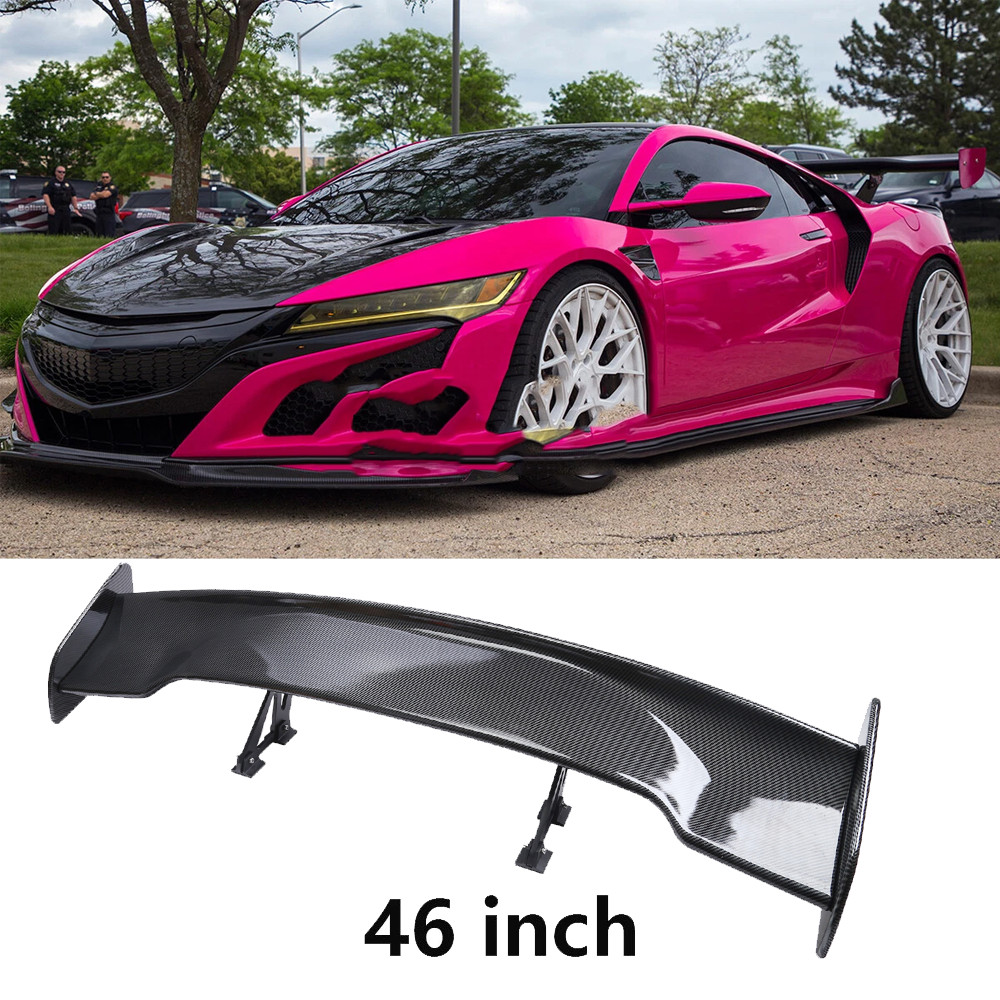 For Acura NSX Coupe Matte 47" Fiber Rear Trunk Spoiler Wing Adjustable GT-Style