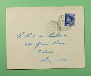DR WHO 1937 BRITISH MOROCCO TANGIER OVPT BPO TO USA +LETTER R73962