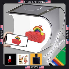 Portable Mini Photo Studio Light Box with LED Lights Color Backgrounds