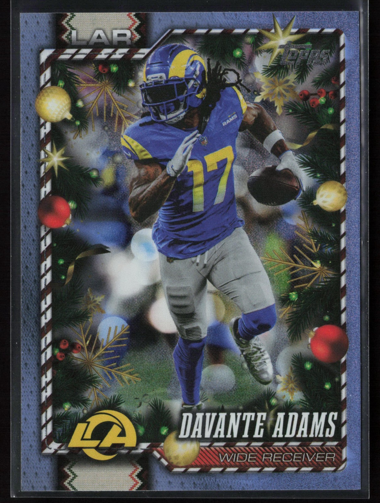 2026 Topps Holiday Davante Adams #57 Glitter Foil Rams | eBay