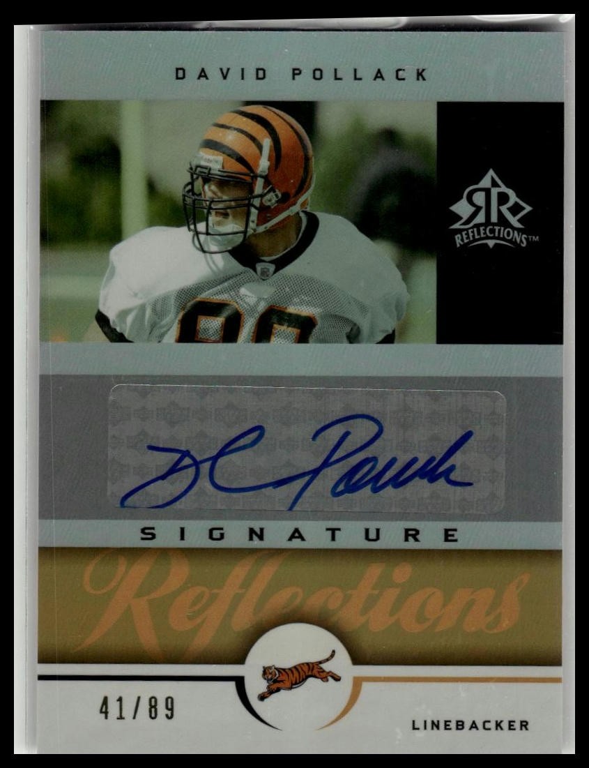David Pollack Upper Deck Reflections Signature Reflections #SRDP Gold