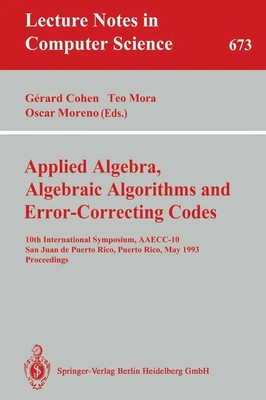 Applied Algebra, Algebraic Algorithms and Error-Correcting Codes Cohen (u. a.) x