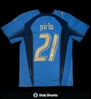 ANDREA PIRLO SIGNED AUTO ITALY SOCCER JERSEY BECKETT BAS STICKER