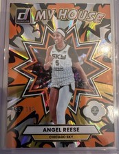 Angel Reese 2025 Panini Donruss WNBA MY HOUSE ORANGE LASER Card #6 /399 SKY
