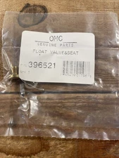 OMC Johnson Evinrude 396521 Float Valve Needle and Seat OEM NOS