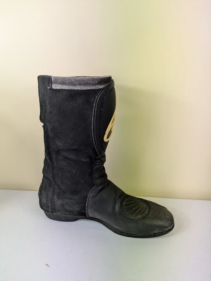 Botas de carreras de motocicletas Alpinestars para hombre talla 9 cremallera lateral moto de cross *LEER Foto 3 de 4