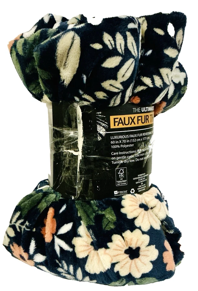 Life Comfort Ultimate piel sintética de lujo reversible a felpa tiro 60"x 70" multi Foto 2 de 2