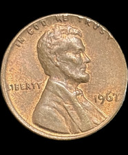 1967 Lincoln Memorial Penny No Mint Mark Possible Misaligned Die Rim Error 1967 Lincoln Memorial Penny No Mint Mark Possible Misaligned Die Rim Error