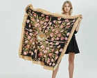 130*130cm Middle Eastern Style Women's Scarf 100% silk Scarf  # 103