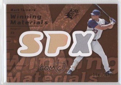 2007 SPx Winning Materials Bronze 64/199 Mark Teixeira #WM-MT 0v1