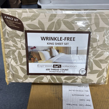 KING SHEET SET 600 CT 100 COTTON RETAL 259.00 EXPRESSLY SOFT COLLECTION NEW