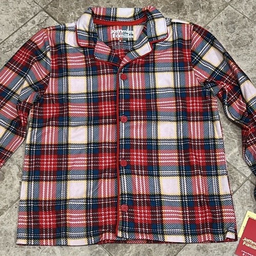 Jammies For Your Families Jingle Bell Rock Plaid 2-pc Pajama Set NEW Size 8 - Picture 3 of 9