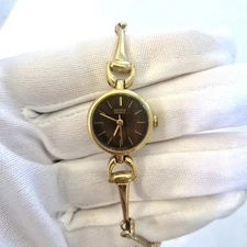 Elegant Vintage CITIZEN 4-10335K Black Dial Women's Quartz Bracelet Watch