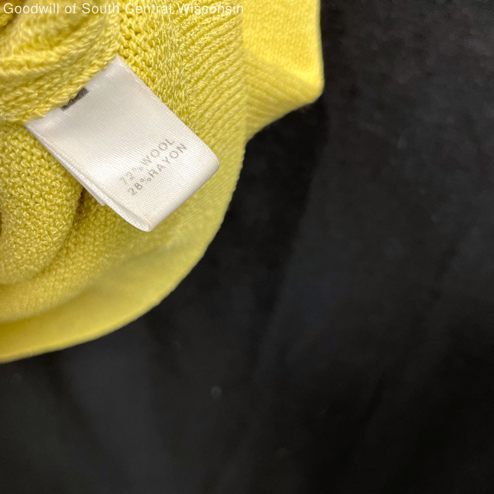 Wmns St. JOHN Wool Blend Solid Yellow Basic Knit … - image 4