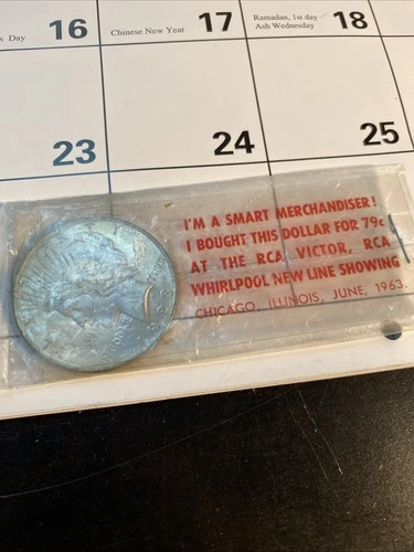 PEACE 1923 BU silver dollar .79 CENTS!  SEE THE PICS.