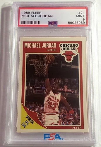 1989 FLEER #21 MICHAEL JORDAN PSA 9 (A)