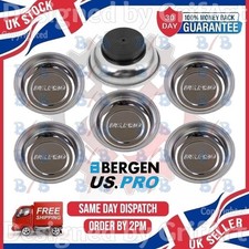 US PRO 6 MAGNETIC METAL PARTS TRAYS STORAGE BOWL GARAGE DISH FOR NUT BOLT HOLDER