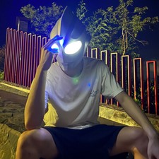 Anime Tiga LED Masks Cosplay Full Face Mask Headgear Kids Adult Party Props Toy