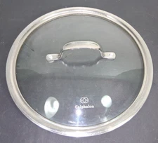 Calphalon Wok Pan Pot Lid Large Cookware Glass Stainless Steel USA 10.5"