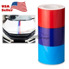 M Performance Racing Stripe Car Sticker Decal For Exterior Hood Roof Air Free