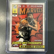 2021 Panini Donruss Net Marvels Gold Press Proof Giannis Antetokounmpo #9 Bucks