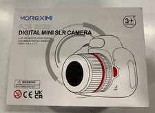MOREXIMI Black Red Portable Digital Mini SLR Camera For Kids Age 3 