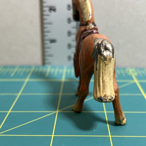 METALL * MINIATUR * VINTAGE * PFERDEFIGUREN * MIT SATTEL - Bild 4 von 4