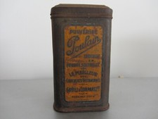 Boite tôle Poulain pulvérisé 250g - années 1910/20
