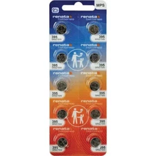 10 Renata 395 Silver Oxide Watch Batteries SR927SW -Swiss Made Exp. 2028