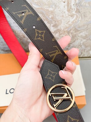 Louis Vuitton Monogram Epi 35mm LV Circle Reversible Belt | eBay display picture 2